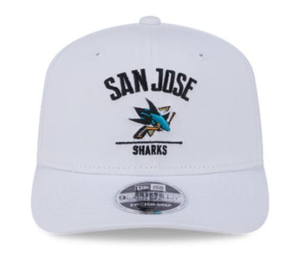 New Era 9SEVENTY NHL San Jose Sharks Adjustable Stretch-Snapback Hat - White
