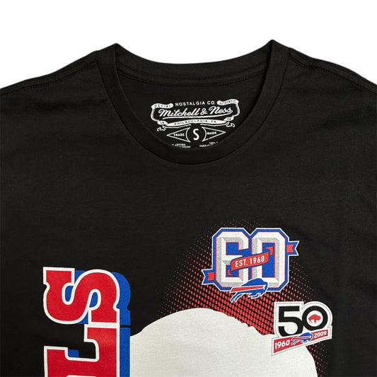 Men's Mitchell & Ness NFL Buffalo Bills 50th Season 1960-2009 Tee - Black