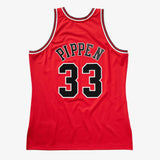 Mitchell & Ness Men's NBA Chicago Bulls 1997/98 Finals Patch Scottie Pippen Authentic Jersey -Red
