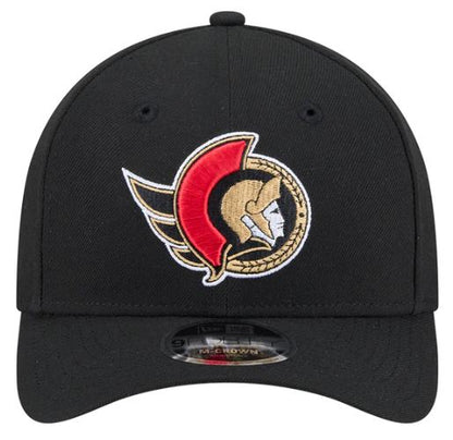 New Era 9FORTY M-Crown NHL Ottawa Senators Adjustable Snapback Hat - Black
