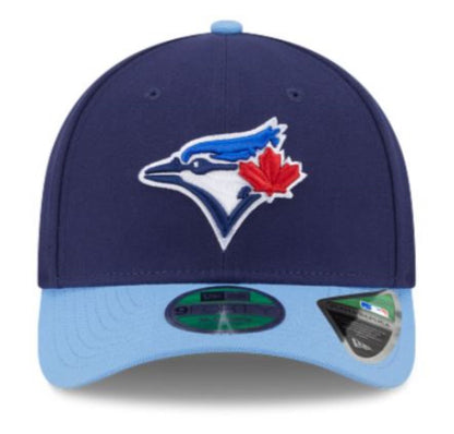 New Era 9FORTY M-Crown MLB Toronto Blue Jays 50th Anniversary Side Patch Player Replica Two Tone Adjustable Snapback Hat - Navy/Powder Blue