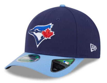 New Era 9FORTY M-Crown MLB Toronto Blue Jays 50th Anniversary Side Patch Player Replica Two Tone Adjustable Snapback Hat - Navy/Powder Blue