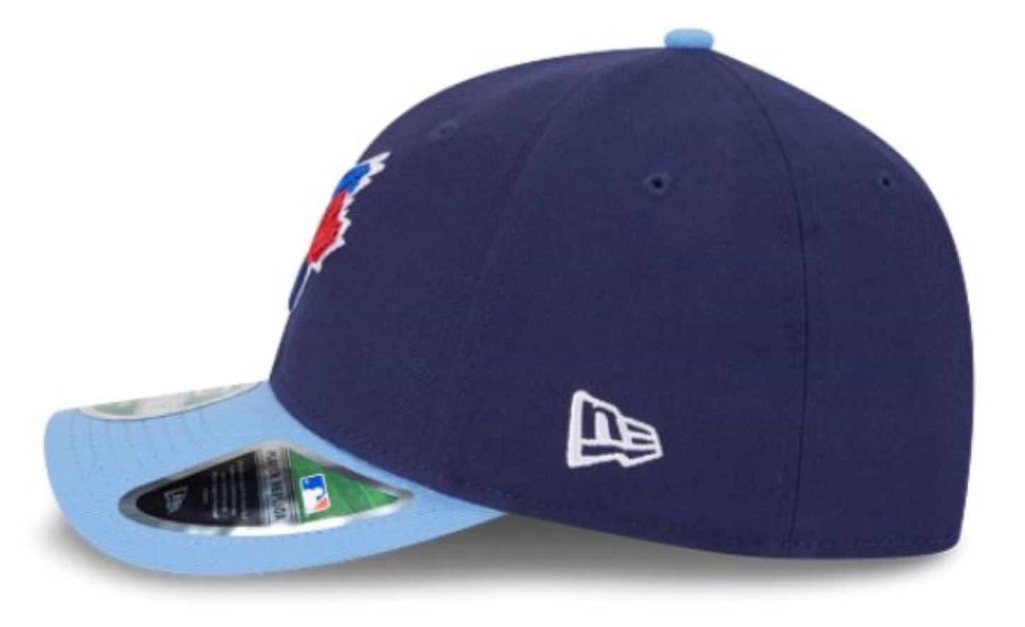 New Era 9FORTY M-Crown MLB Toronto Blue Jays 50th Anniversary Side Patch Player Replica Two Tone Adjustable Snapback Hat - Navy/Powder Blue