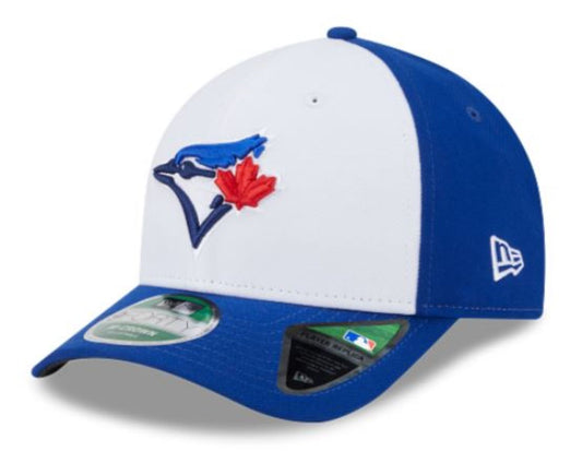 New Era 9FORTY M-Crown MLB Toronto Blue Jays 50th Anniversary Side Patch Player Replica Adjustable Snapback Hat - Blue/White