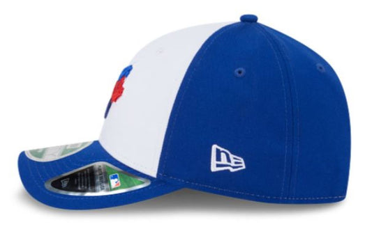 New Era 9FORTY M-Crown MLB Toronto Blue Jays 50th Anniversary Side Patch Player Replica Adjustable Snapback Hat - Blue/White