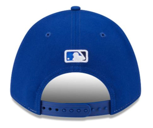 New Era 9FORTY M-Crown MLB Toronto Blue Jays 50th Anniversary Side Patch Player Replica Adjustable Snapback Hat - Blue/White