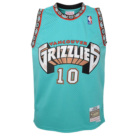 Mitchell & Ness Youth Mike Bibby Vancouver Grizzlies #10 HWC NBA Swingman Jersey