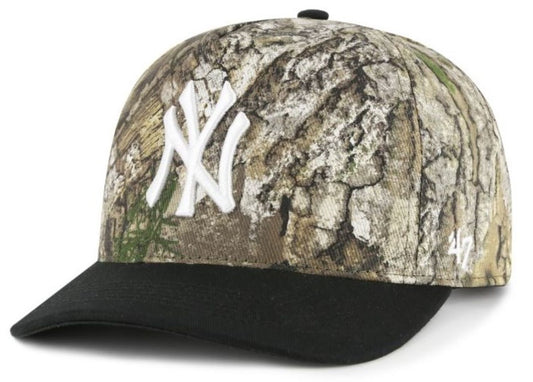 '47 MLB New York Yankees REALTREE APX TT Hitch Adjustable Snapback Hat- Camo/Black