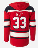 '47 NHL Montreal Canadiens Patrick Roy Player Lacer Hoodie - Red/White