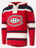 '47 NHL Montreal Canadiens Patrick Roy Player Lacer Hoodie - Red/White