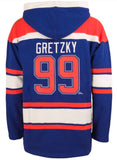 '47 NHL Edmonton Oilers Wayne Gretzky Player Lacer Hoodie - Blue/White