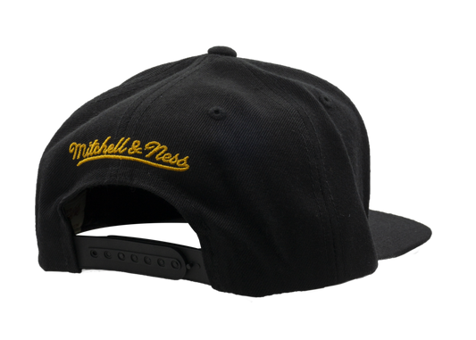 Mitchell & Ness Men's NBA Los Angeles Lakers Black Dynamic Snapback Cap