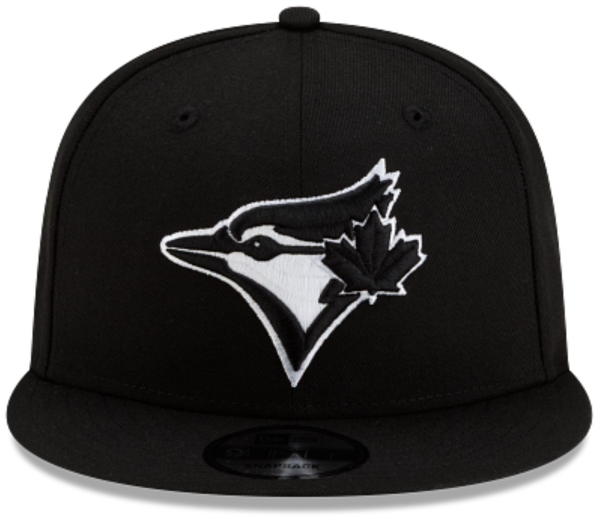 New Era MLB Toronto Blue Jays Basic 9FIFTY Adjustable Snapback Hat - Black/White