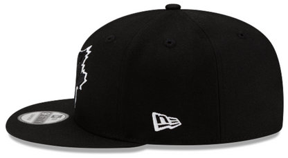 New Era MLB Toronto Blue Jays Basic 9FIFTY Adjustable Snapback Hat - Black/White