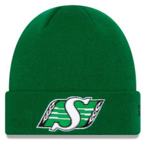 New Era CFL Saskatchewan Roughriders Basic Cuff Knit Beanie - Green