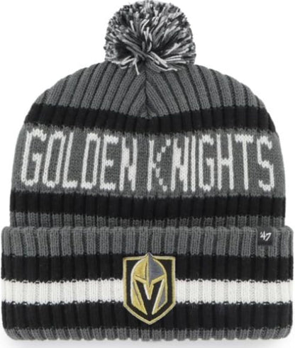 47 NHL Las Vegas Golden Knights Bering Knit Cuff Pom Hat - Grey