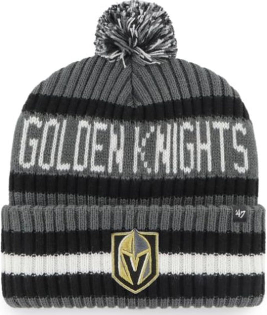 47 NHL Las Vegas Golden Knights Bering Knit Cuff Pom Hat - Grey