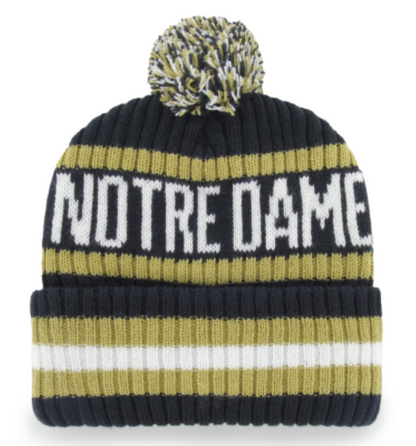 47 NCAA Notre Dame Fighting Irish Bering Cuff Knit Beanie - Navy/Olive