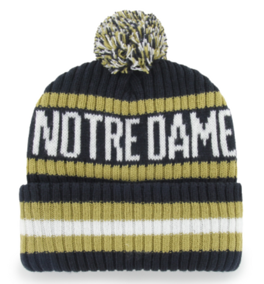47 NCAA Notre Dame Fighting Irish Bering Cuff Knit Beanie - Navy/Olive