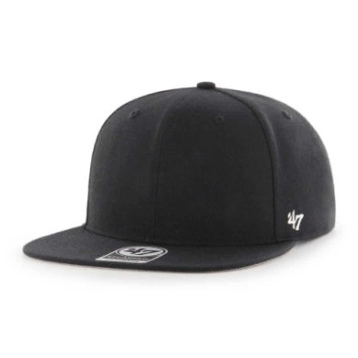 47 Classic Black Captain Snapback Cap - Blank