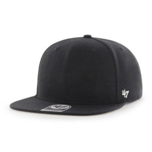 47 Classic Black Captain Snapback Cap - Blank