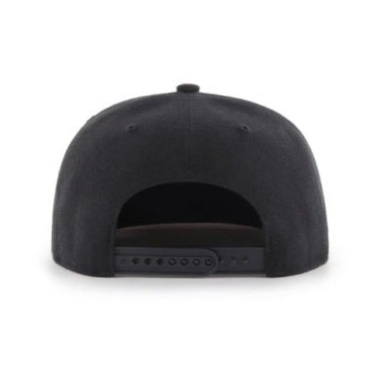 47 Classic Black Captain Snapback Cap - Blank