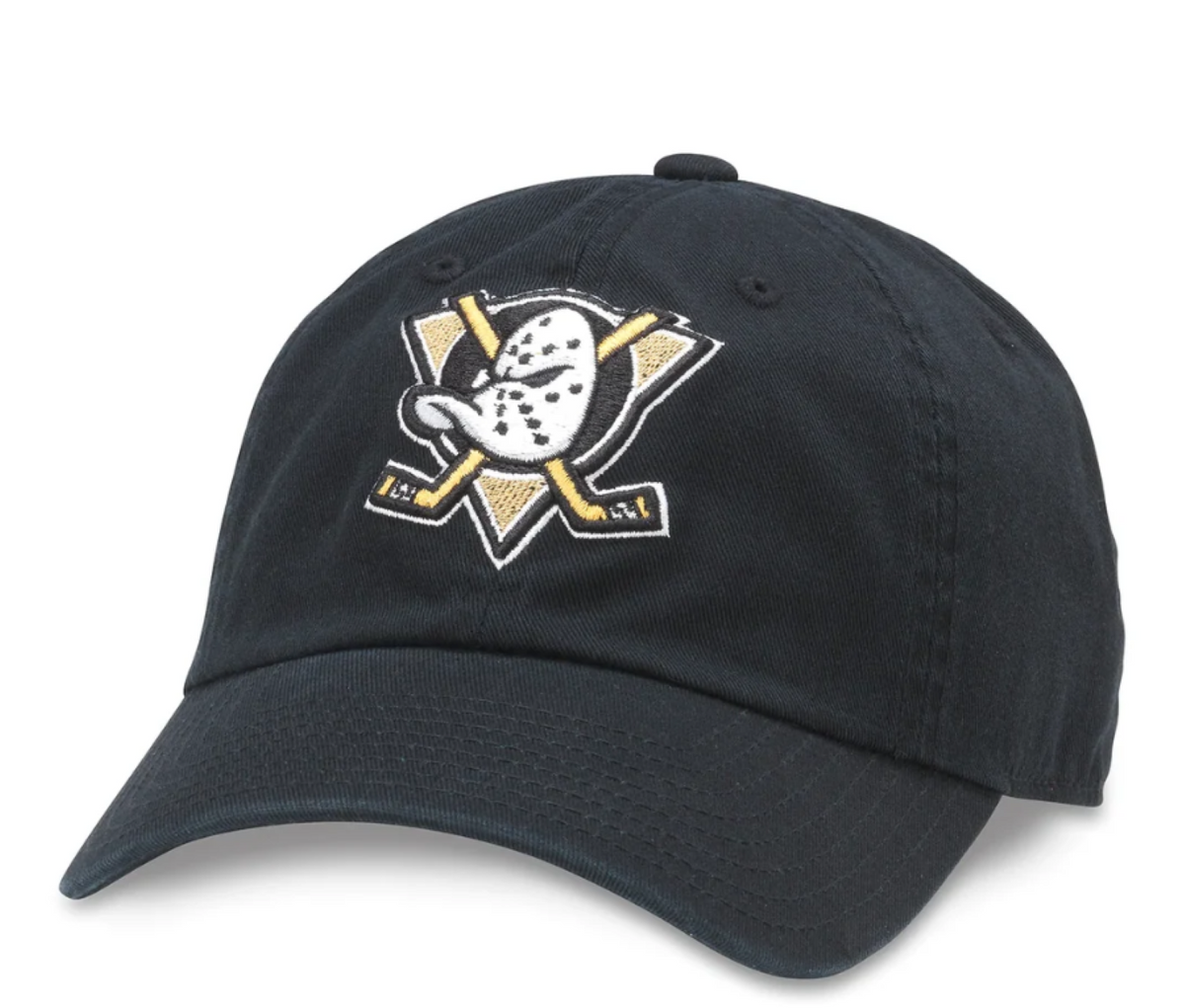 American Needle NHL Anaheim Ducks Blue Line Adjustable Cap - Black