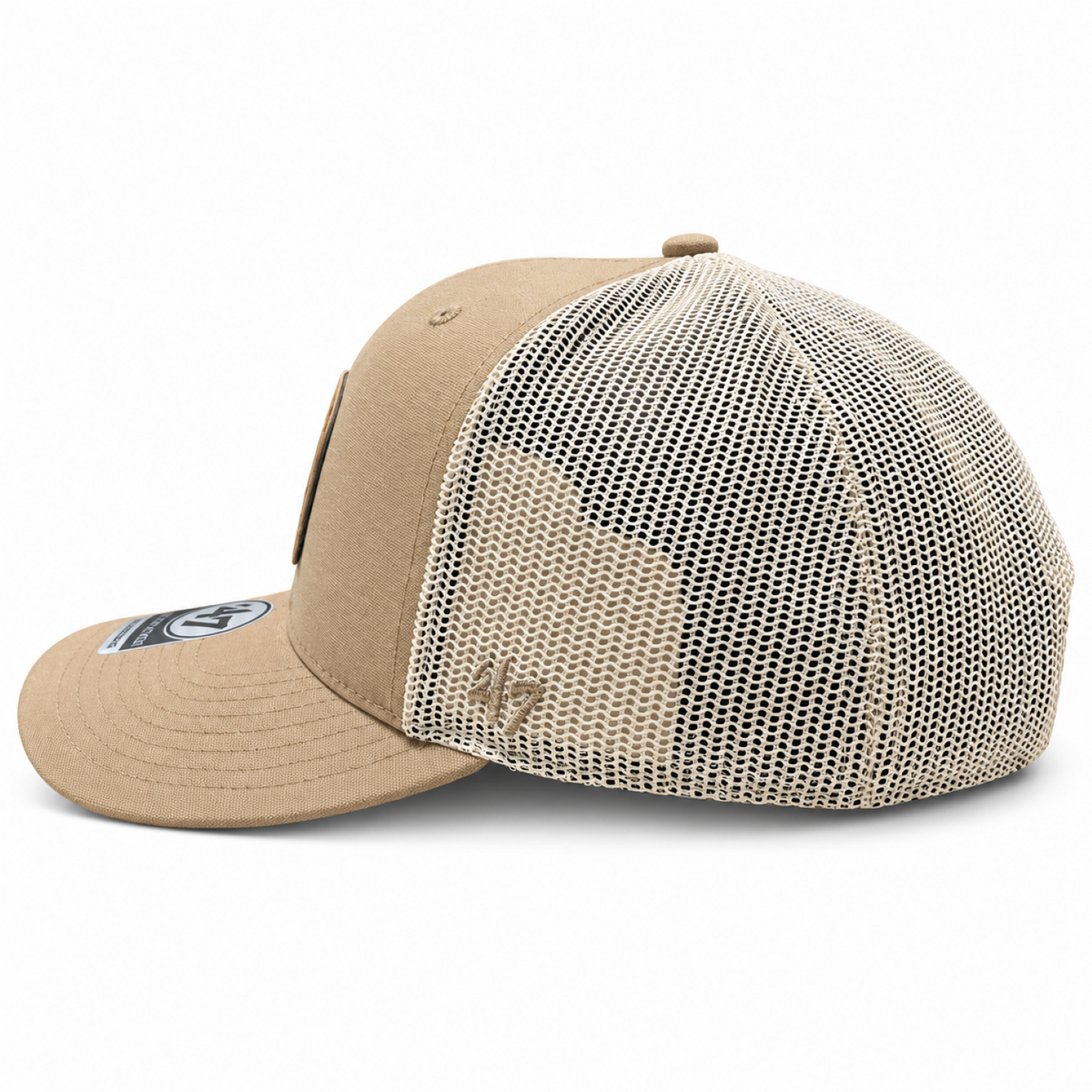 '47 NHL Toronto Maple Leafs Bonehide Mesh Trucker Adjustable Hat - Brown/White