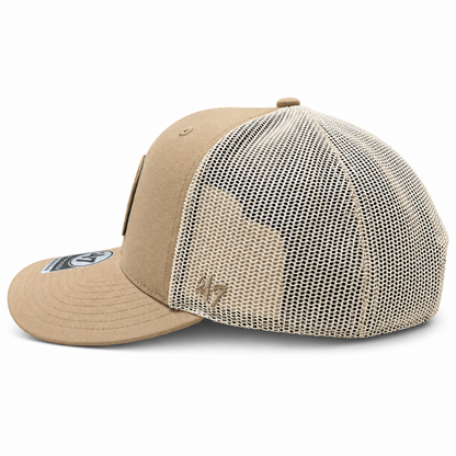 '47 NHL Toronto Maple Leafs Bonehide Mesh Trucker Adjustable Hat - Brown/White