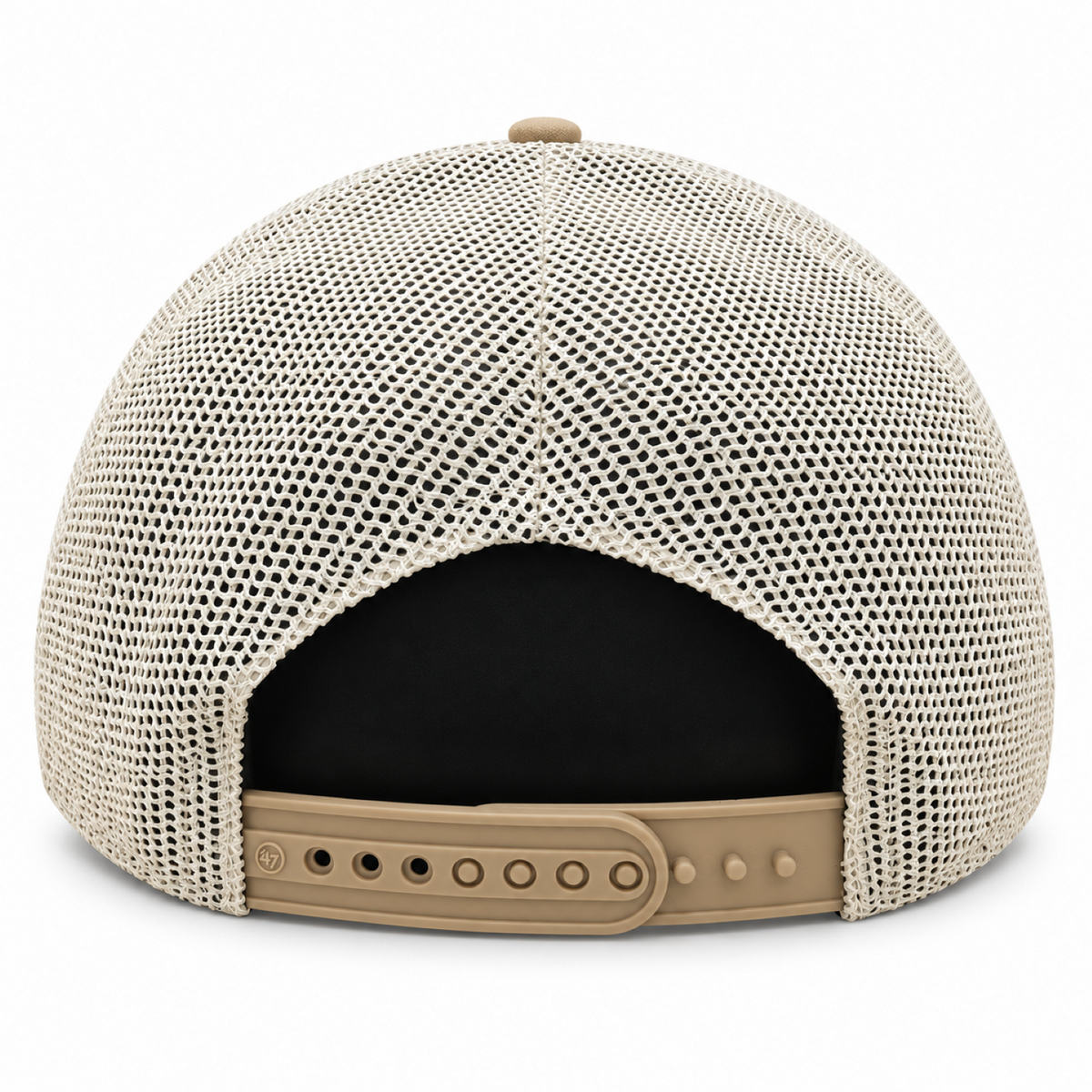 '47 NHL Toronto Maple Leafs Bonehide Mesh Trucker Adjustable Hat - Brown/White