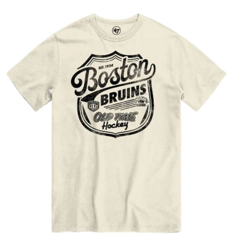 47 NHL Boston Bruins Old Time Hockey Poke Check Tee - White