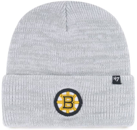 47 NHL Boston Bruins Brain Freeze Cuff Knit Beanie - Grey