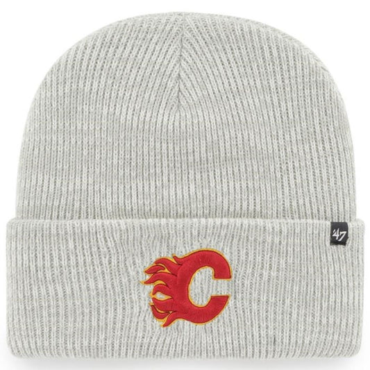 47 NHL Calgary Flames Brain Freeze Cuff Knit Beanie - Grey