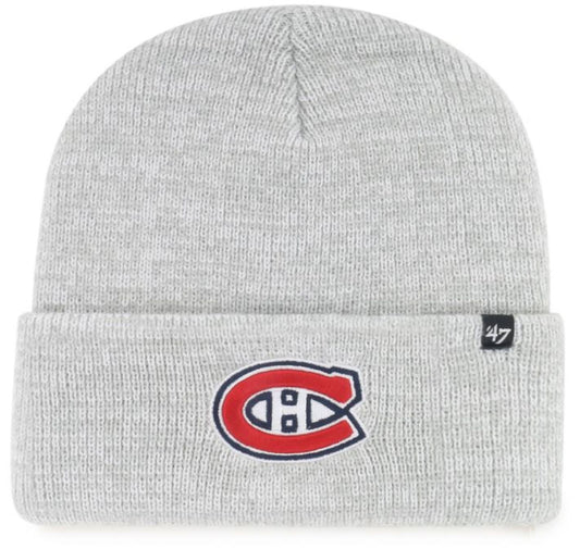 47 NHL Montreal Canadiens Brain Freeze Cuff Knit Beanie - Grey