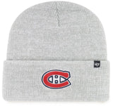 47 NHL Montreal Canadiens Brain Freeze Cuff Knit Beanie - Grey