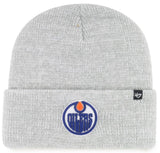 47 NHL Edmonton Oilers Brain Freeze Cuff Knit Beanie - Grey