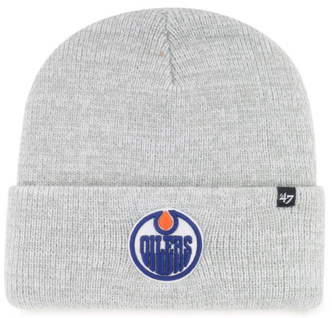 47 NHL Edmonton Oilers Brain Freeze Cuff Knit Beanie - Grey