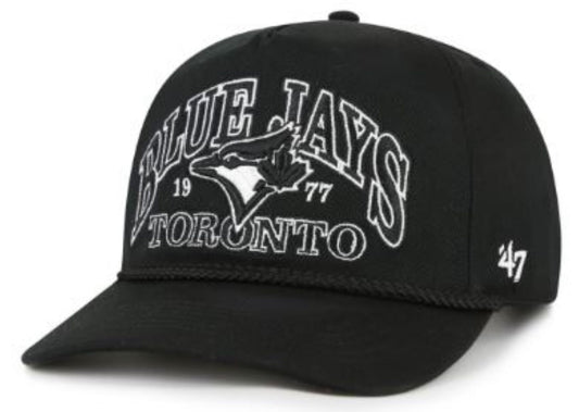 47 MLB Toronto Blue Jays Break Wood Hitch Adjustable Hat - Black