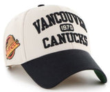 47 NHL Vancouver Canucks Broke Line MVP Adjustable Hat - Cream/Black