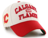 47 NHL Calgary Flames Broke Line MVP Adjustable Hat - Cream/Red