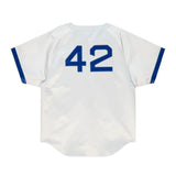 Men's Jackie Robinson White Brooklyn Dodgers Cooperstown Collection 1949 Authentic Player Jersey