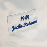 Men's Jackie Robinson White Brooklyn Dodgers Cooperstown Collection 1949 Authentic Player Jersey