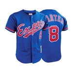 Mitchell & Ness Men's Montreal Expos Gary Carter #8 Mesh Batting Practice Authentic Jersey - Royal Blue