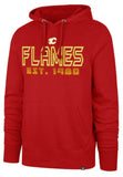 '47 NHL Calgary Flames Byline Headline Hoodie - Red