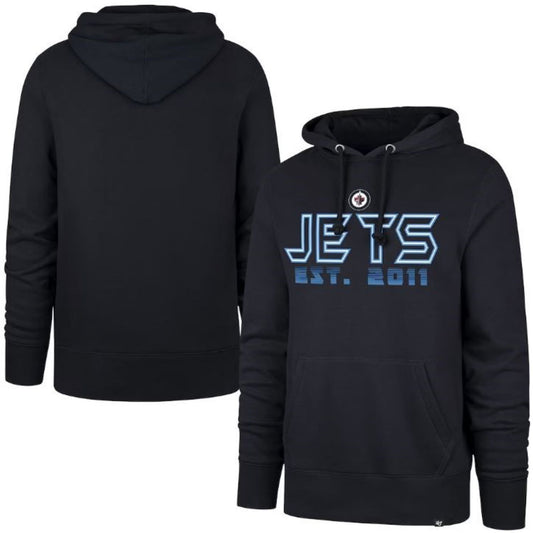 '47 NHL Winnipeg Jets Byline Headline Hoodie - Navy
