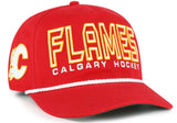 '47 NHL Calgary Flames Byline Cord Hitch Adjustable Snapback Hat - Red