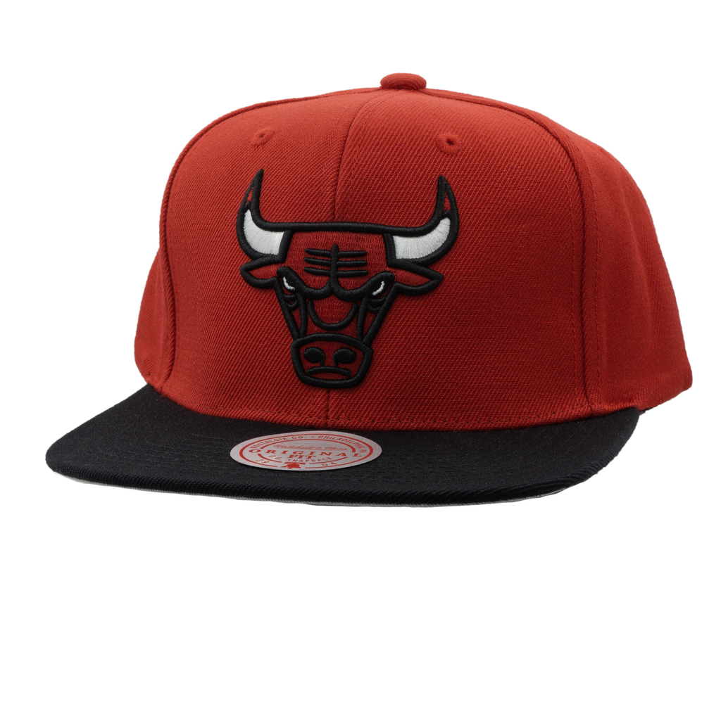 Men's Red Mitchell Ness Chicago Bulls Snapback Hat – The Sports