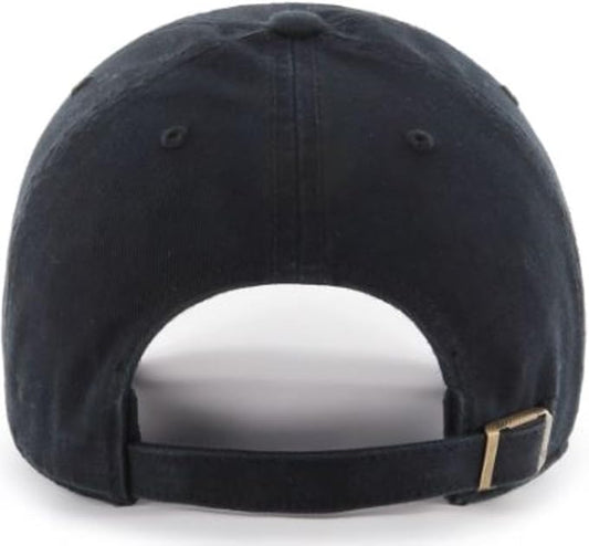 47 NFL Detroit Lions Clean Up Adjustable Cap - Black on Black