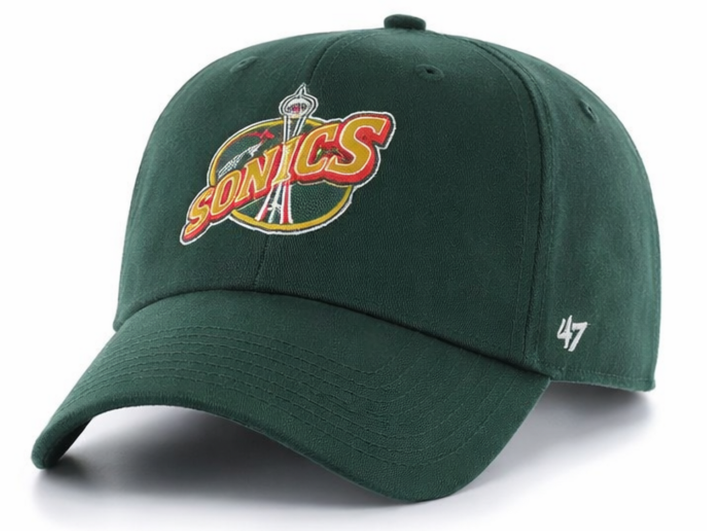 '47 NBA Seattle Supersonics Clean Up Adjustable Cap - Green