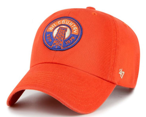 '47 NHL Edmonton Oilers Clean Up Adjustable Cap - Orange